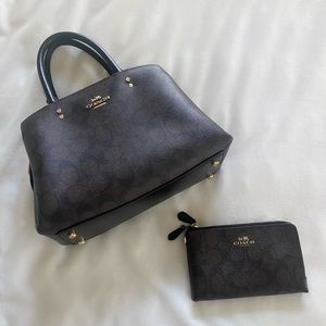 Coach Mini Lillie Carryall Purse and Wallet (unsure of name)